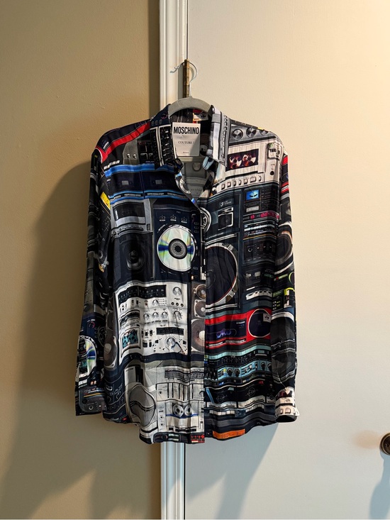 Moschino Tops - MOSCHINO Couture Stereo Print Blouse
